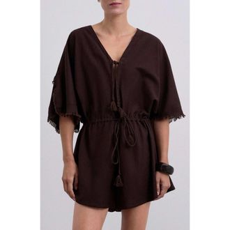 Scalpers Shortrustic Linen in Brown at Nordstrom, Size Medium Eu