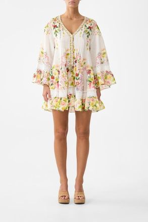Camilla V Neck Tiered Dress in The Call Of Catalonia at Nordstrom, Size X-Small Au