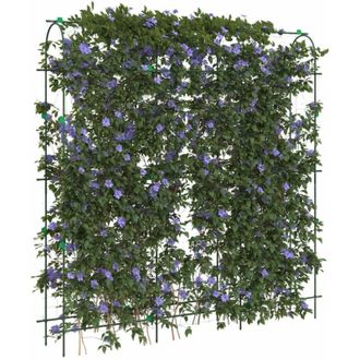 vidaXL Enrejados De Jard&iacute;n Plantas Trepadoras Forma A 2 Unidades Acero Vidaxl