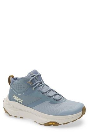 Hoka One One Transport Chukka GORE-Tex Waterproof Trail Shoe in Slate Blue /Stucco at Nordstrom, Size 10.5