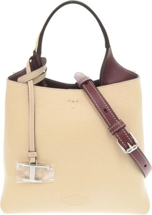 Tod's Tods Leather Handbag Shoulder Bag (Pre-Owned)