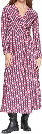 Vilagallo Amelia Dress In Hot Pink