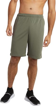 Champion Mens 10 Inch Core Training Short, Cargo Olive, Small