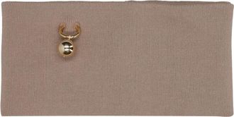 Philosophy di Lorenzo Serafini Beige Sjaal met Gouden Metalen Detail - Dames - Sjaals - Beige - ONE Size - Accessoires