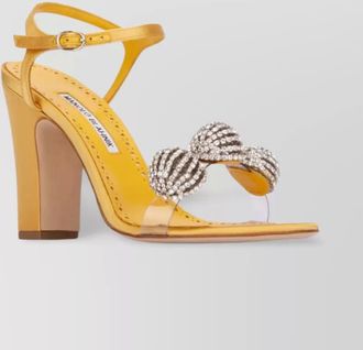 Manolo Blahnik satin sandals