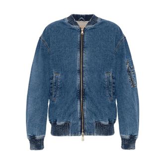 Diesel D-Weltik Denim Bomberjack - Heren - Spijkerjassen - Blauw - S - Denim - Jassen