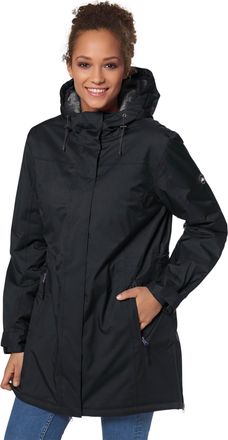 Polarino Funktionsjacke POLARINO, Damen, Gr. 44, schwarz, Obermaterial: 100% Polyester. Futter: 100% Polyester. Kapuzenfutter: 100% Polyester. Wattierung: 100%