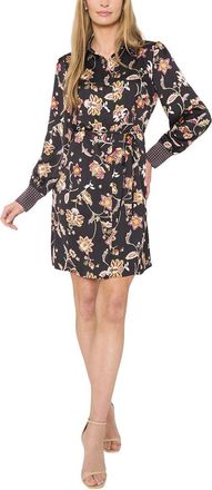 CeCe by Cynthia Steffe Mix Print Shirt Dress