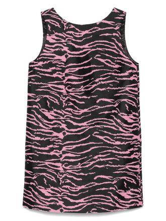 Baum Und Pferdgarten zebra-print mini dress - Black