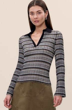 Rebecca Taylor Laine Knit Sweater in Black Multi at Nordstrom, Size X-Small