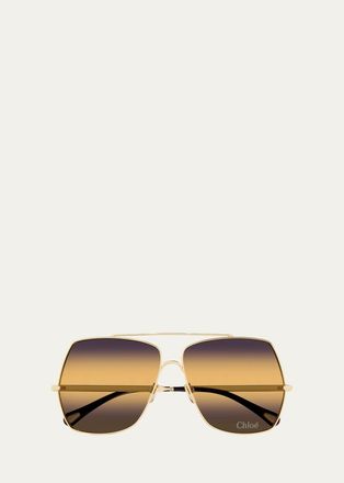 Chlo&eacute; 62MM Aviator Sunglasses