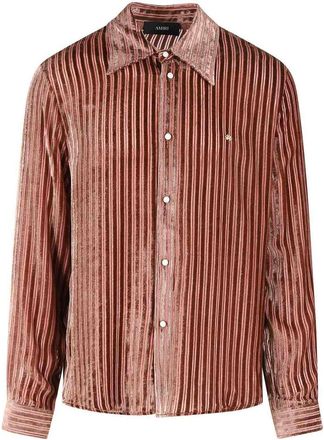 Amiri Viscose And Peach Silk Shirt
