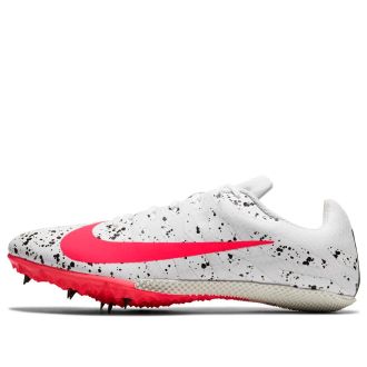 Nike Air Zoom Rival S 9 Spikes Paint Splatter White Crimson Jade 907564-101