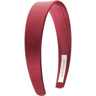 Jennifer Behr Lydia Satin Headband in Pinot at Nordstrom