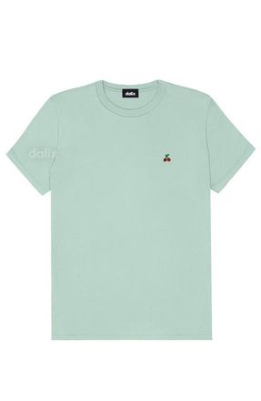 Dalix Womens Lil Cherry Jersey Tee in Dusty Blue at Nordstrom, Size Xx-Large