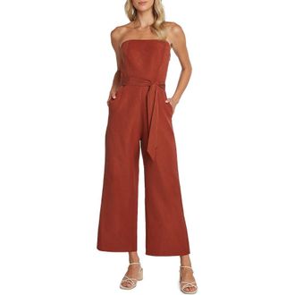 Matty M Ryan Strapless Jumpsuit in Clay at Nordstrom Rack, Size Small