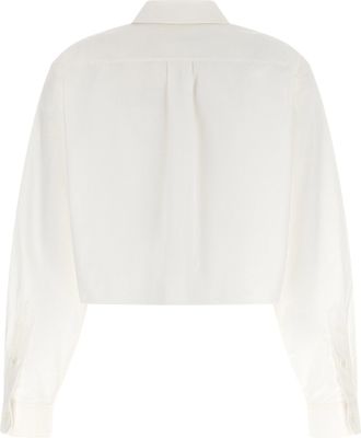 Alexander Wang Cotton Cropped Shirt - white