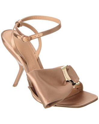 Ferragamo Ferragamo Helena Bow Satin Sandal