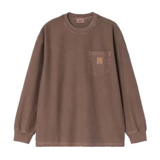 Carhartt Work in Progress Heren, Tops, Bruin, Maat: S Katoen