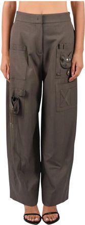 Meimeij Pantaloni Barrel - - Trousers - Donna - Grigio - M