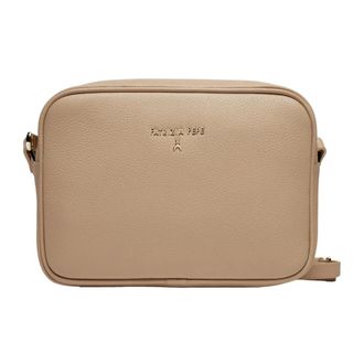 Patrizia Pepe Patrizia Pepe, Cross Body Bags, female, Beige, Size: ONE SIZE Leather Camera Bag with Adjustable Strap