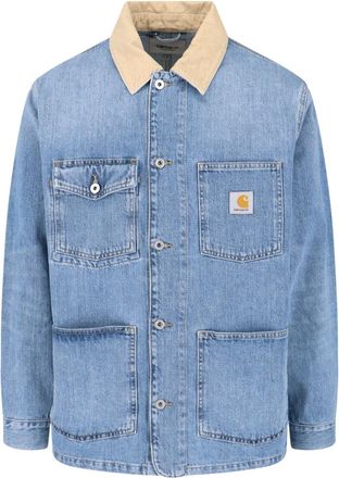 Carhartt Work in Progress Light Blue Warren Chore Denim Jacket