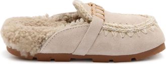 Mou Winter Bio Slide Pantoffels - Dames - Slip ons - Wit - 38 EU - Schoenen