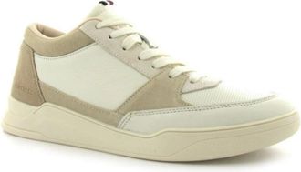 Tommy Hilfiger Elevated Hi Cupsole Mix Sneakers - Heren - Sneakers - Beige - 41 EU - Leer - Schoenen