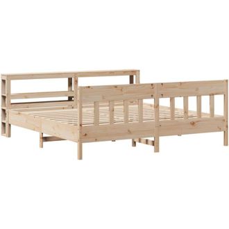 vidaXL Vidaxl - Estructura De Cama Sin Colch&oacute;n Madera Maciza De Pino 180x200 Cm