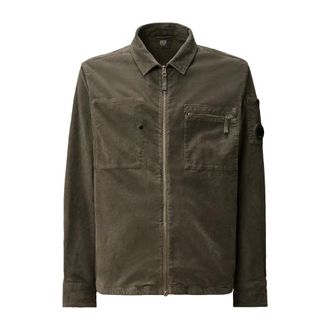 C.P. Company C.P. Company, Light Jackets, male, Green, M, Vintage Green MetalGun Shirt Jacket