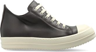 Rick Owens Schoenen, Dames, Bruin, 38 1/2 EU, Leer, Lage Sneakers