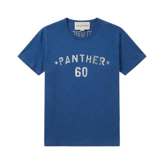 Valentino Camiseta de manga corta Panther - Tops - Mujer - Azul - M