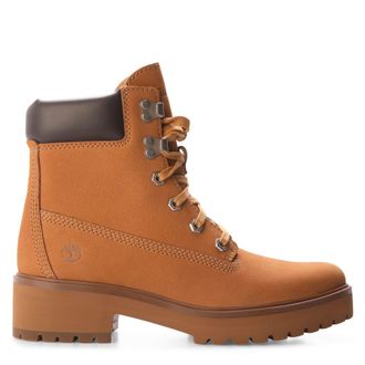 Timberland Womens Carnaby Cool Mid Lace Boots in Wheat - Natural Leather - Size UK 6.5