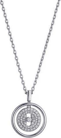 Adornia Cubic Zirconia Dancing Stone Pendant Necklace in Silver at Nordstrom Rack