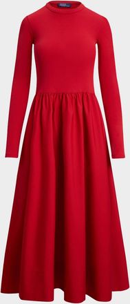 Polo Ralph Lauren Cotton Long-Sleeve Dress