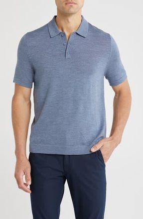 Nordstrom Merino Wool Polo in Grey Folkstone Heather at Nordstrom Rack, Size Xx-Large