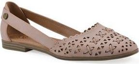 White Mountain Nobler Laser Cut Sandal in Pink Burnished Smooth at Nordstrom Rack, Size 9.5
