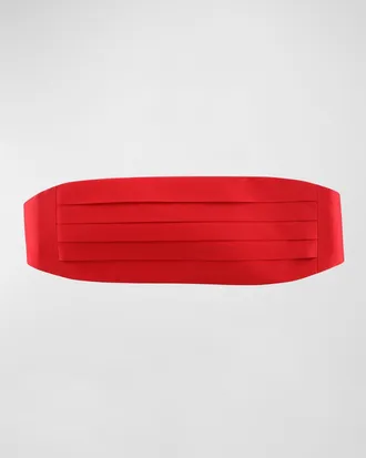Trafalgar Store Men & apos;s Sutton Pleated Satin Cummerbund
