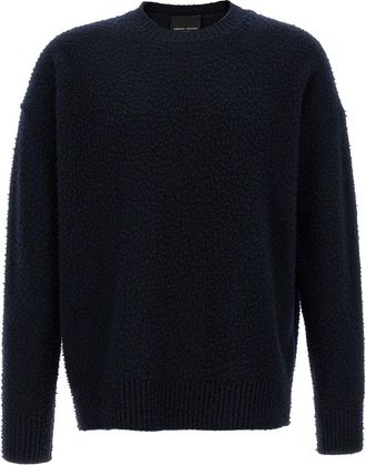 Roberto Collina Navy Blue Casentino Sweater