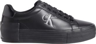 Calvin Klein Jeans Zwarte Flatform Sneakers Vrouwen - Dames - Sneakers - Zwart - 41 EU - Schoenen