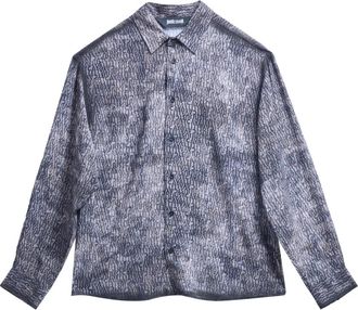 Just Cavalli Camicia Animal - Heren - Casual Overhemden - Veelkleurig - XL - Overhemden