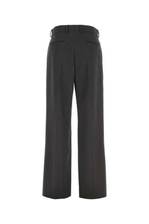 Valentino Garavani Mens Charcola Wool Pant Antracite Exterior: Virgin Pantaloni