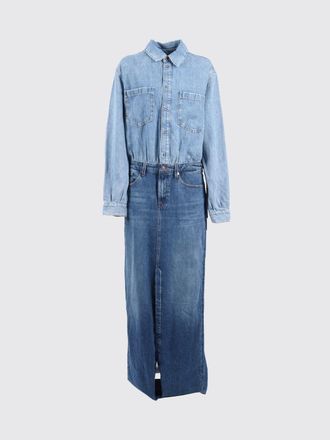 7 For All Mankind Dress Woman color Blue