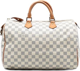 Louis Vuitton 2010 Damier Azur Speedy 35 boston bag - Wit