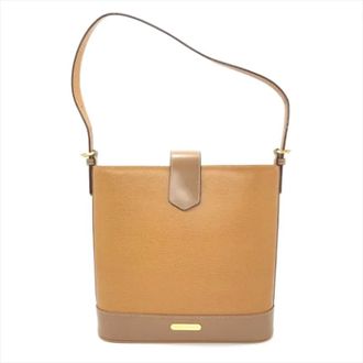 Burberry Pre-owned Shoulder Bags, female, Brown, Size: ONE SIZE Pre-owned Leather shoulder-bags