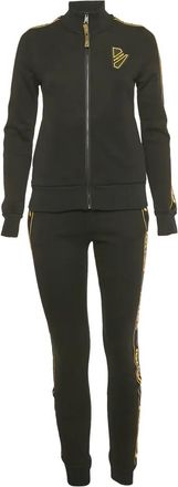 Fendi Tuta sportiva con applicazione logo - Nero