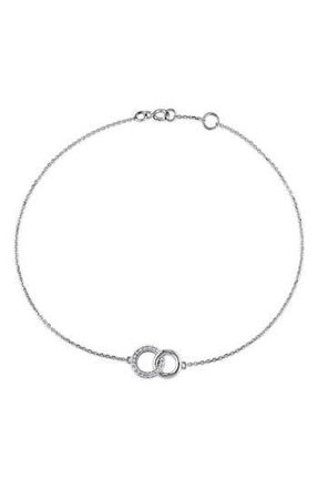 Delmar Diamond Circle Charm Bracelet - 0.1ct. in Silver at Nordstrom Rack