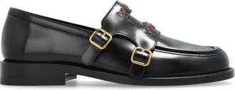 Marni Leren Loafers - Dames - Loafers - Zwart - 40 EU - Leer - Schoenen