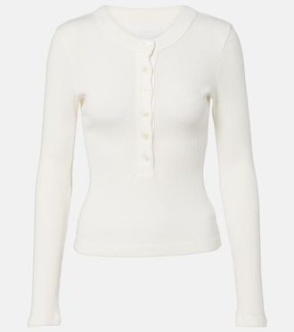 Citizens Of Humanity Camiseta con botones acanalada Varra