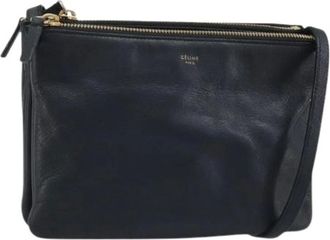 Celine Pre-owned Cross Body Bags, female, Black, Size: ONE SIZE Pre-owned Vintage Shoulder Bag